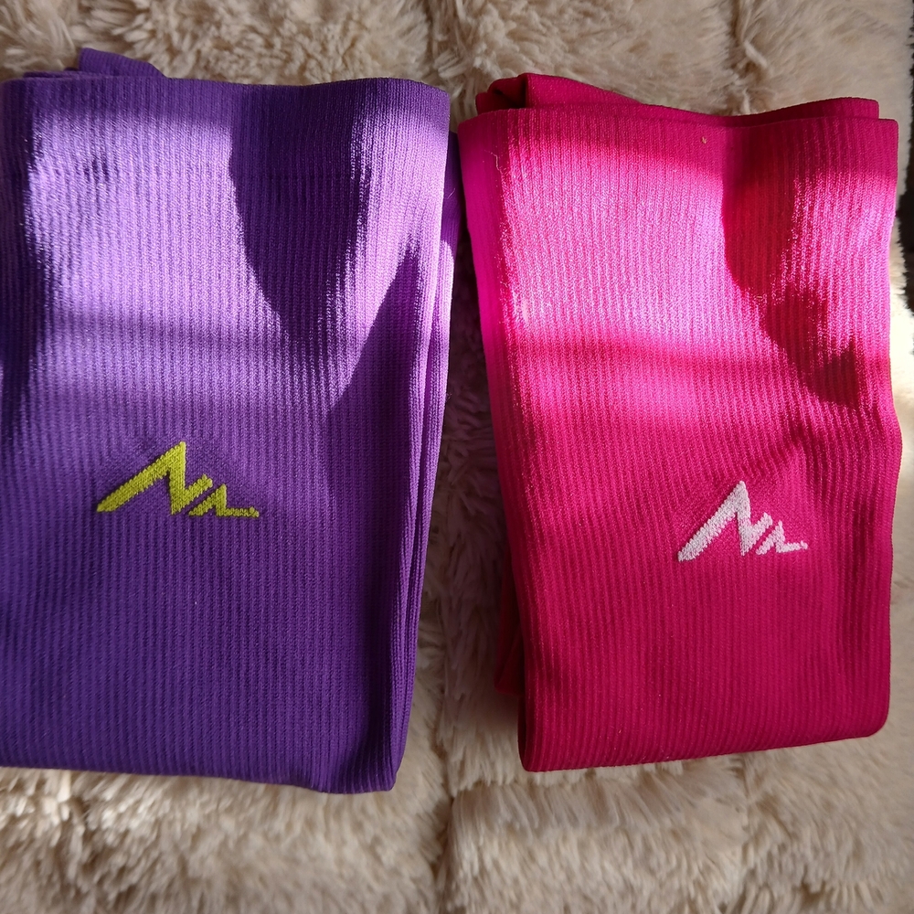 Purple and Pink Leggings with Logo